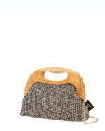 Τσαντάκι clutch με ξύλινη χειρολαβή Modissimo - Image 4