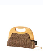 Τσαντάκι clutch με ξύλινη χειρολαβή Modissimo - Image 2
