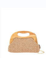 Τσαντάκι clutch με ξύλινη χειρολαβή Modissimo - Image 6